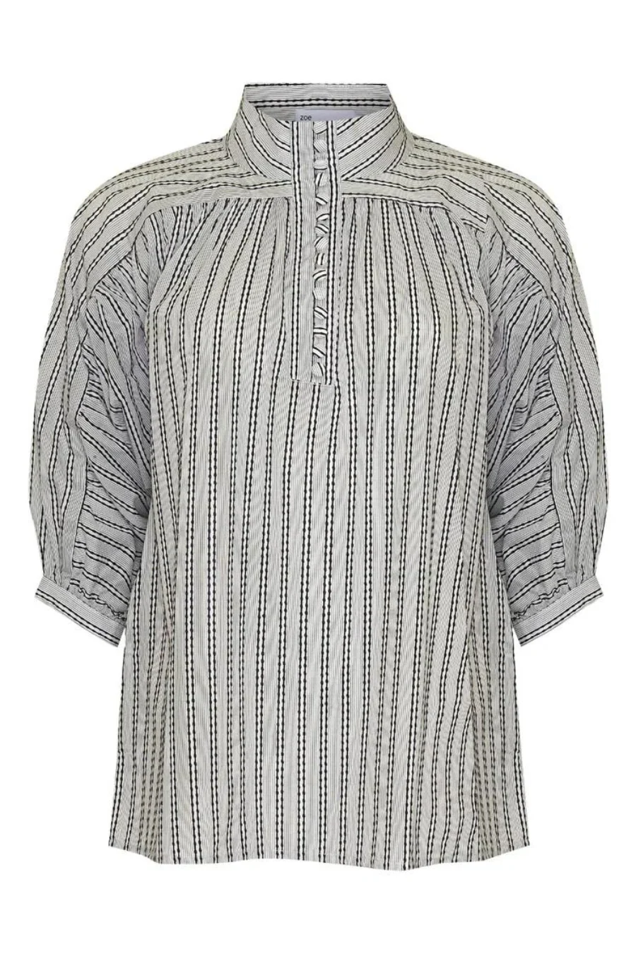 Adage Top Black/ Porcelain Stripe - Image 5