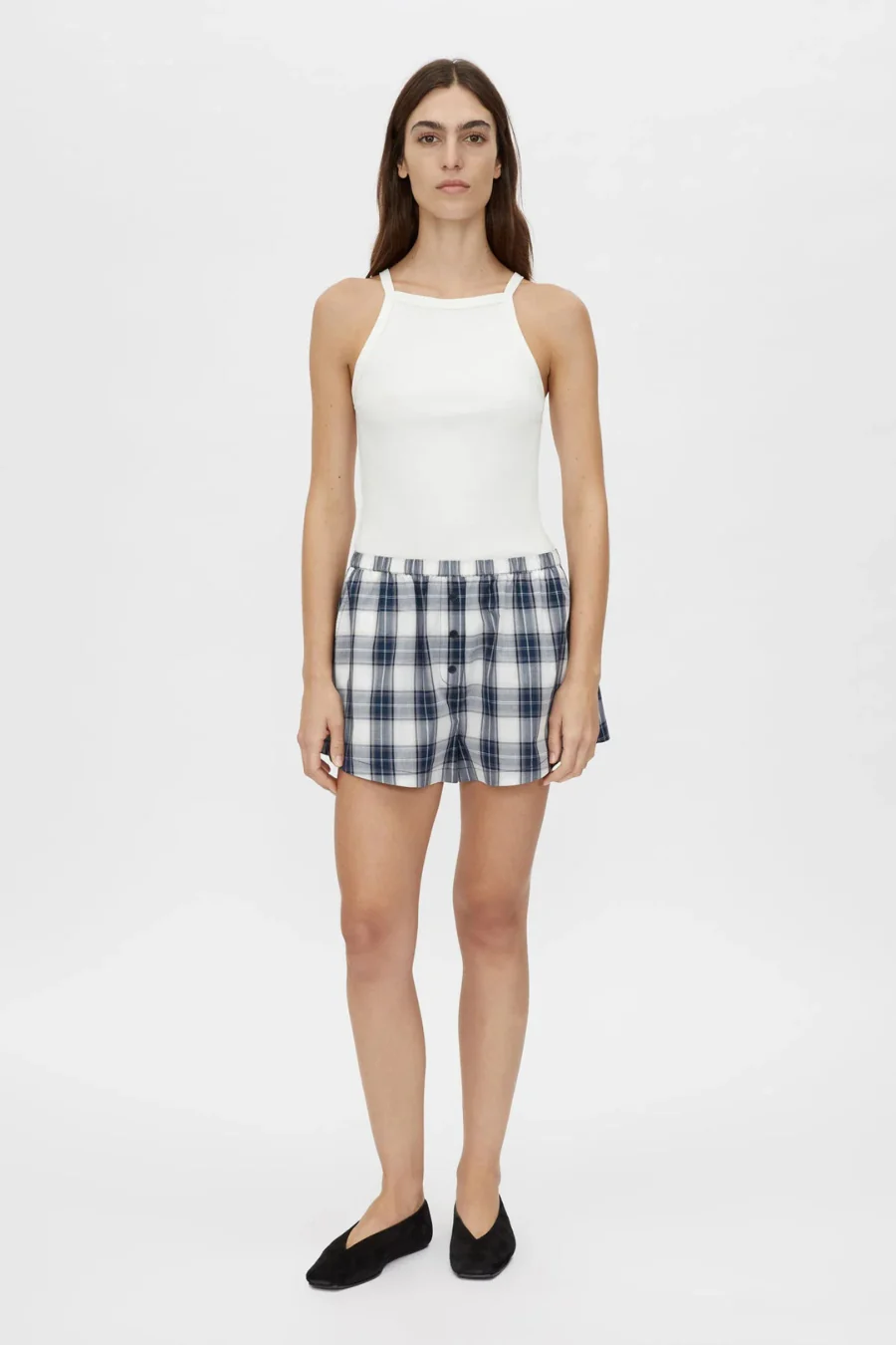 Alba Spaghetti Strap Tank Soft White
