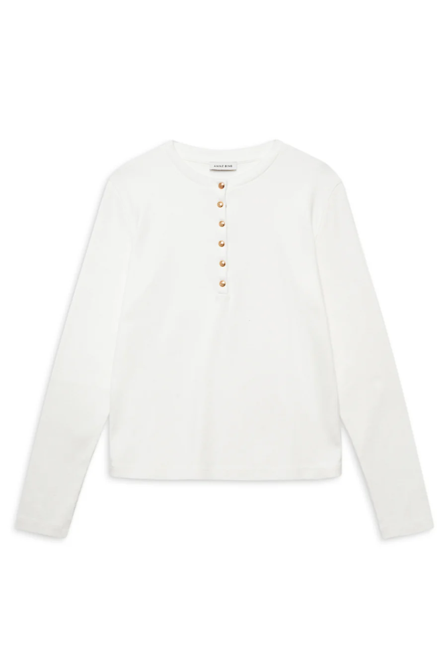 Alessia Long Sleeve Tee Ivory - Image 3