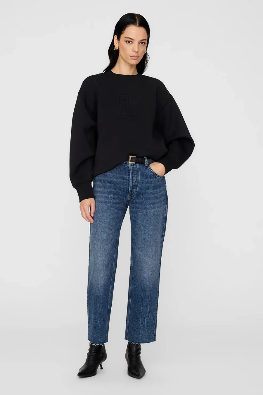 Alto Sweatshirt Framed Monogram Black