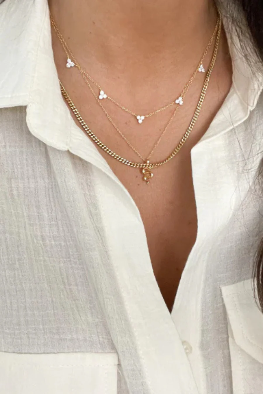 Ama Necklace Gold - Image 2