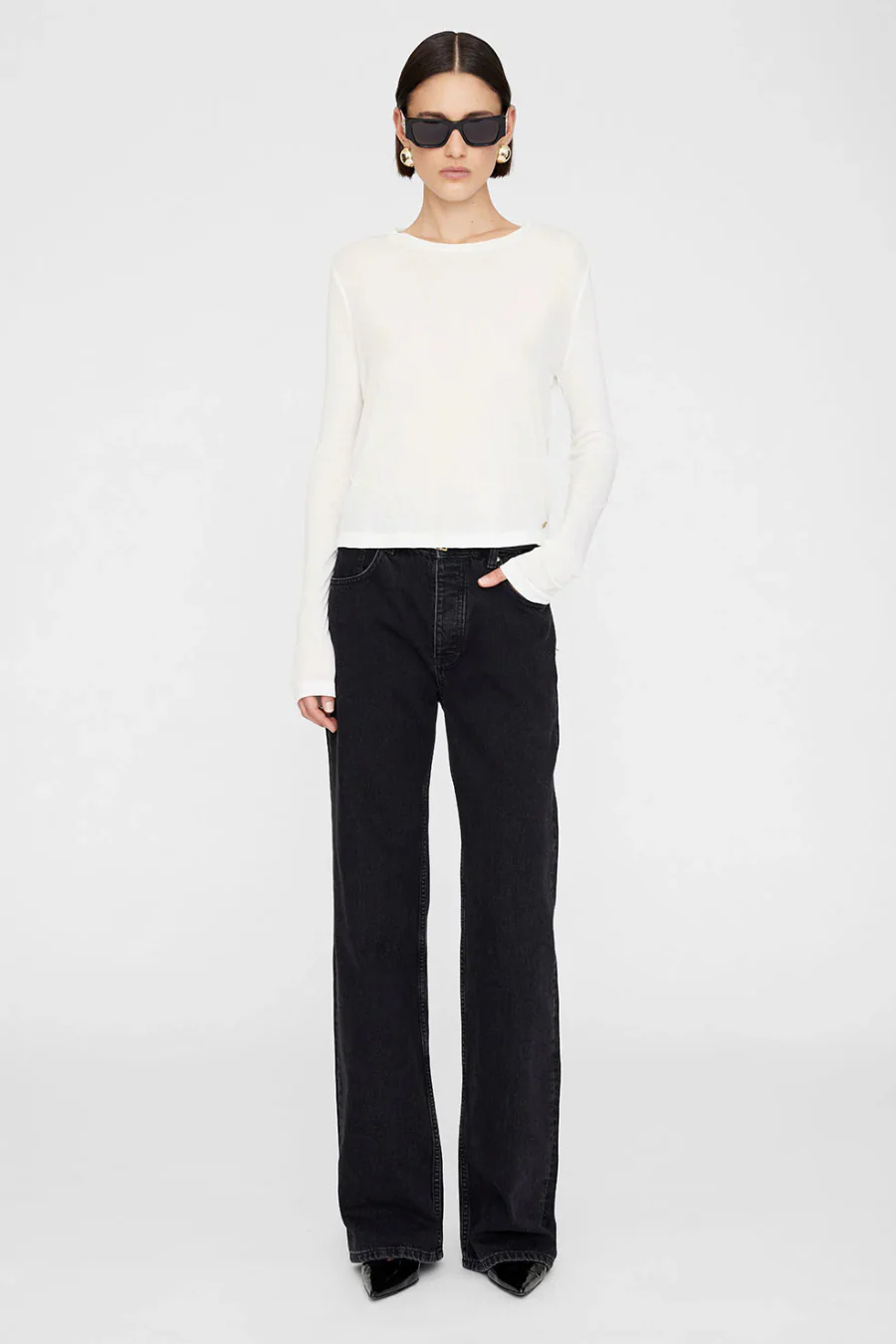 Amani Long Sleeve Tee Ivory