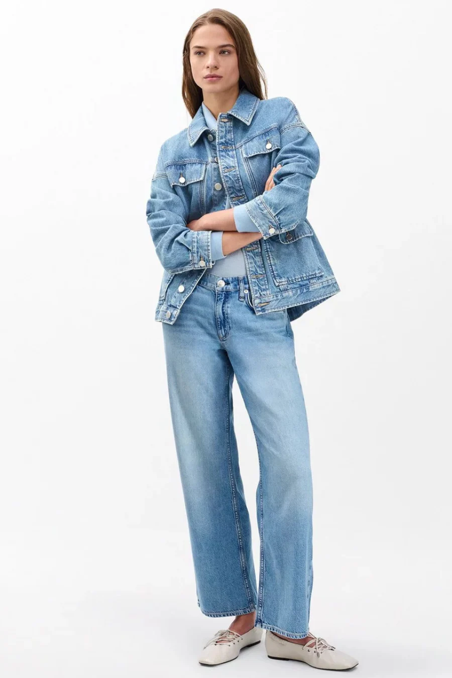 Amy Cinched Denim Jacket Ithaca