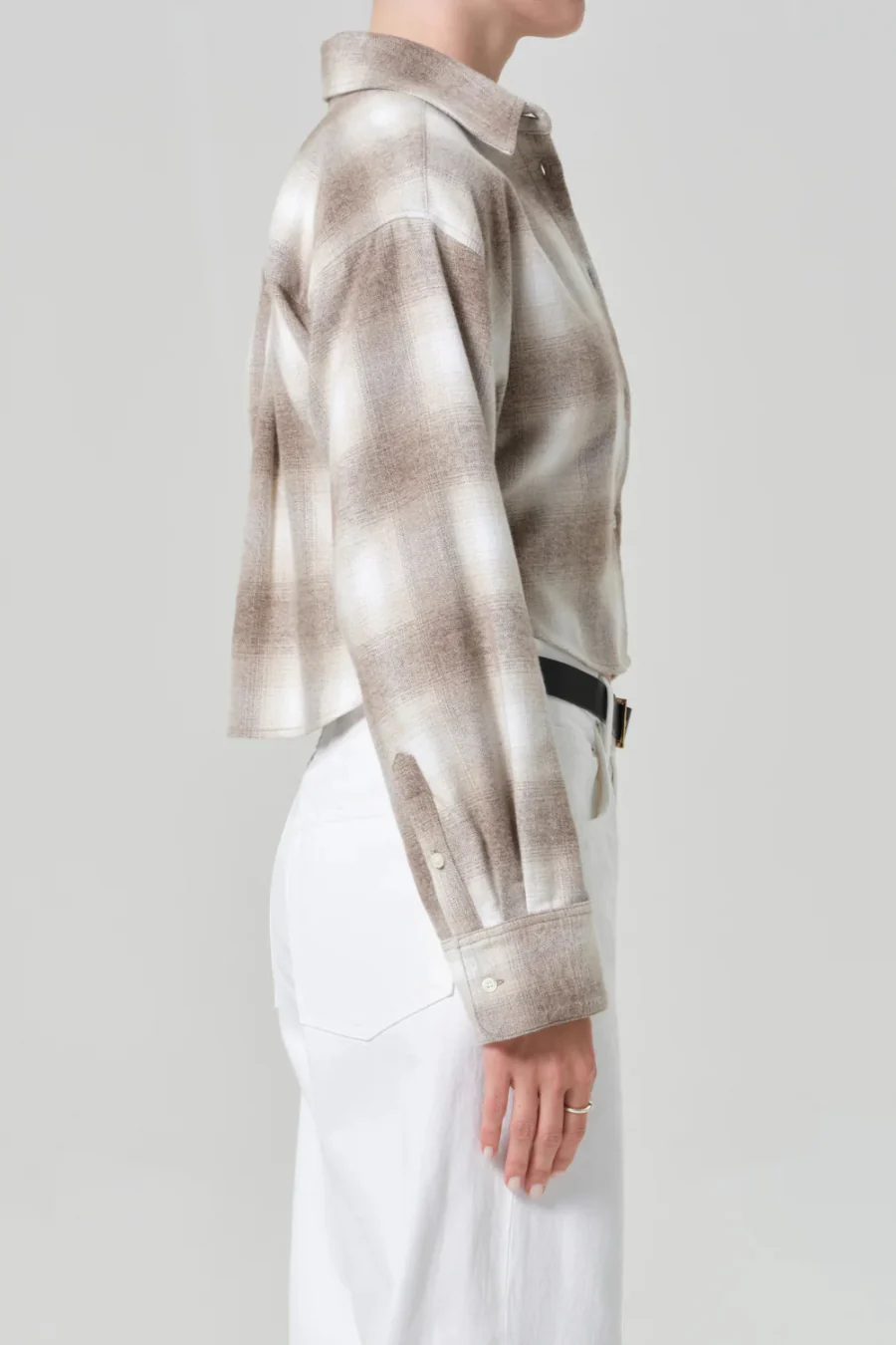 Ana Cropped Shirt Schiffer Plaid - Image 3