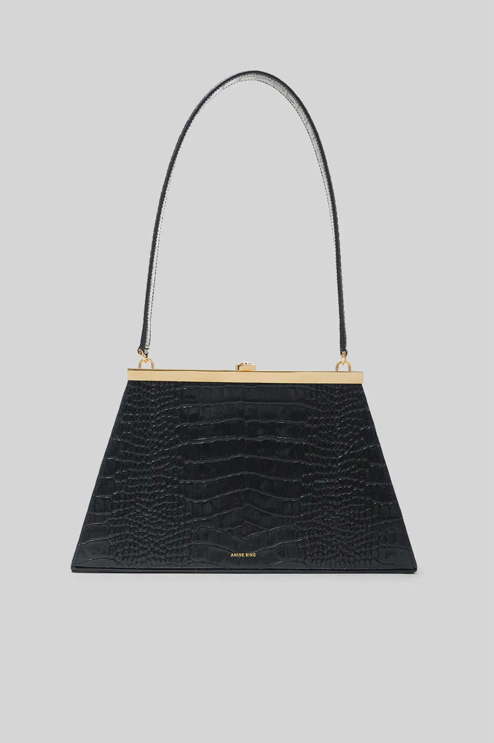 Anine Bag Black Embossed