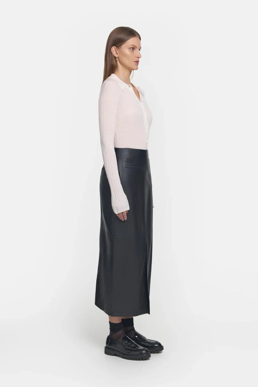 Antihero Leather Skirt Black - Image 3