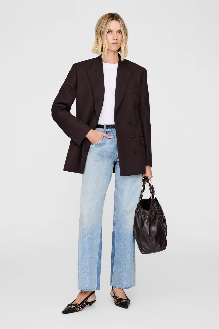 Aretha Blazer Deep Brown