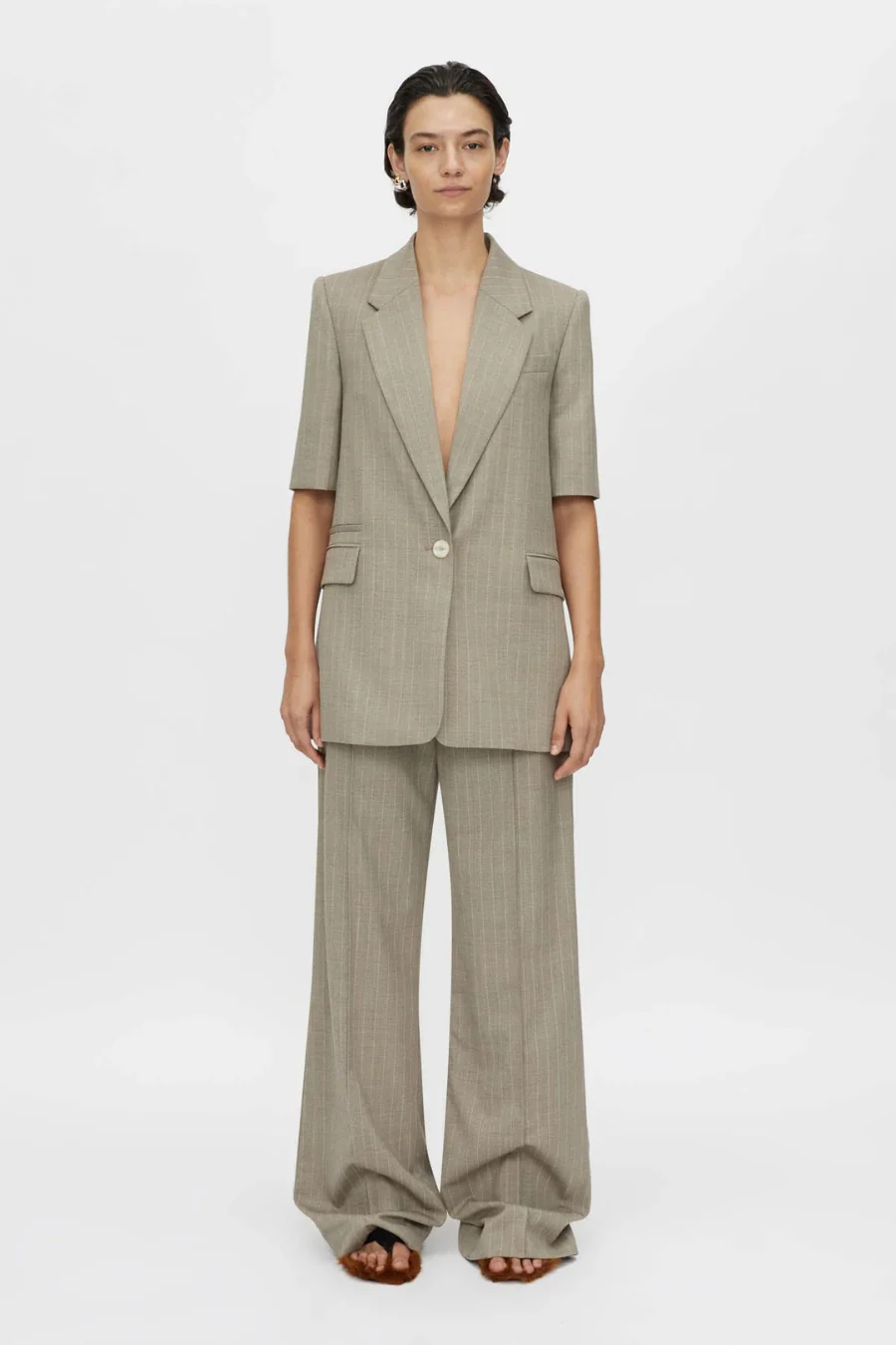 Arnelle Pant Natural Pinstripe - Image 4