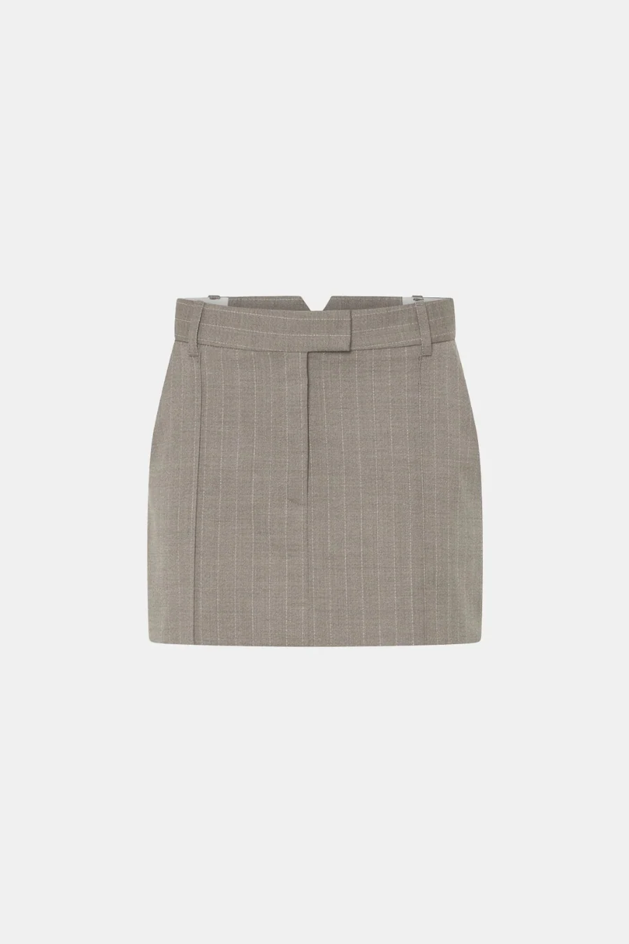 Arnelle Skirt Natural Pinstripe - Image 3
