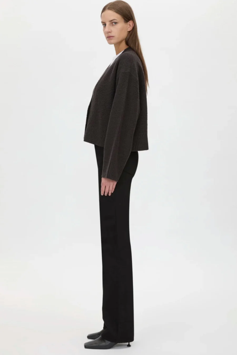 Atlas Knit Cardigan Slate - Image 3