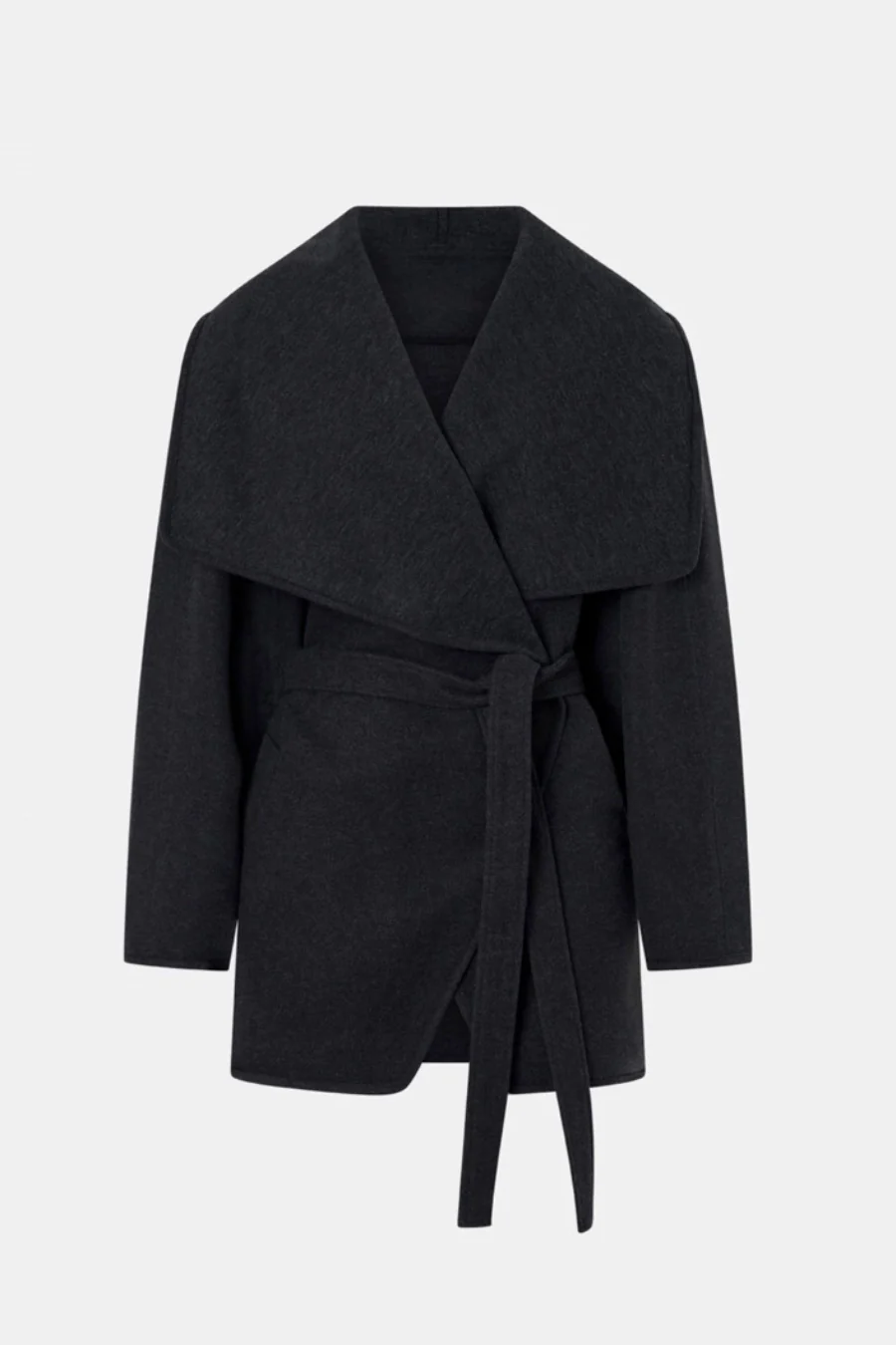 Audrey Wrap Jacket Charcoal - Image 5