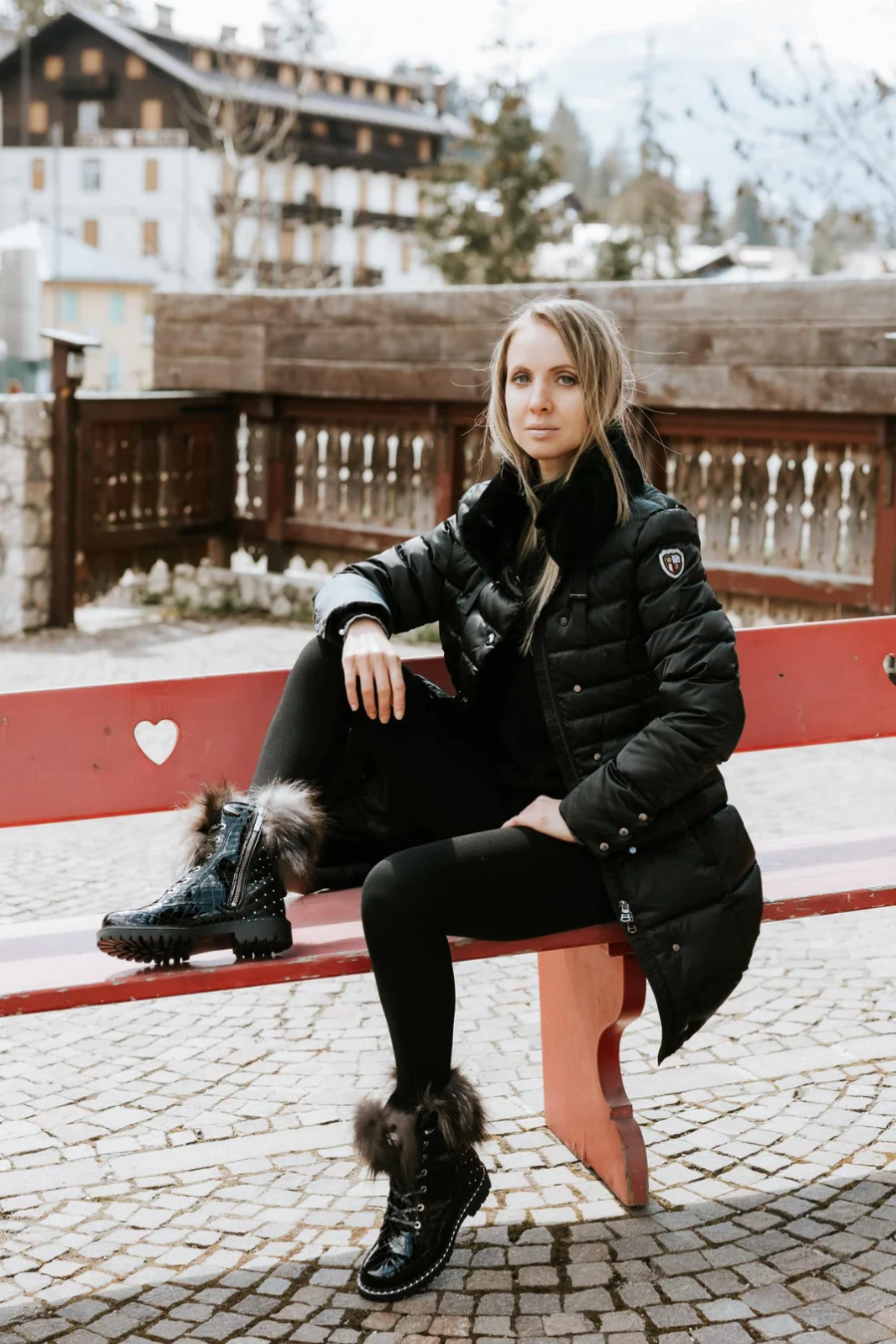 Aurora Croco Boot Black - Image 3