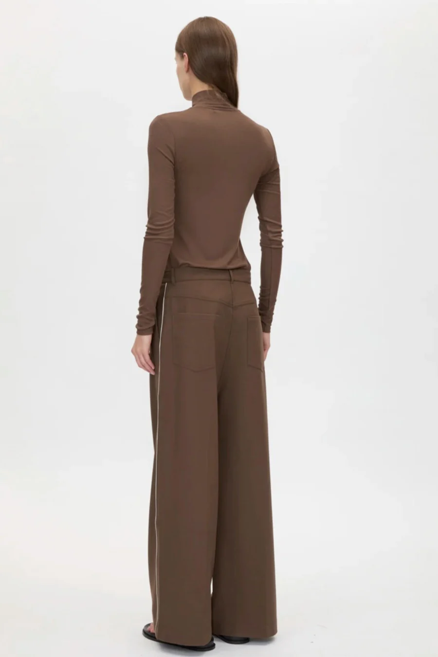Axial Long Sleeve Top Chocolate - Image 3