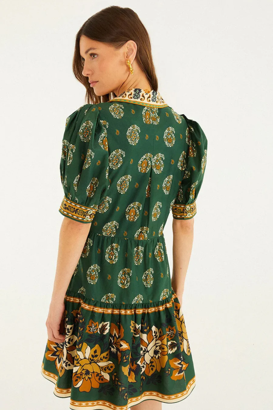 Ayla Mini Dress Green - Image 3