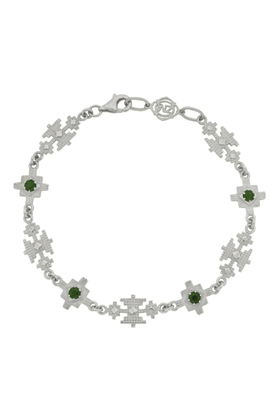 Ayllu Bracelet Sterling Silver - Chrome Diopside