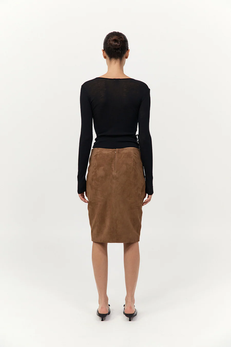 Baby Wool Wrap Top Black - Image 2
