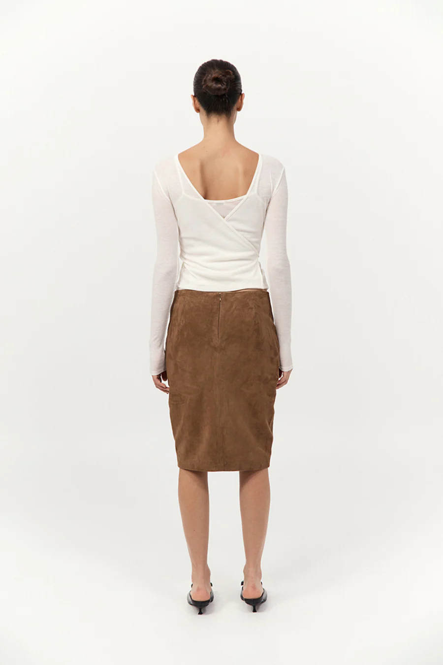 Baby Wool Wrap Top Off White - Image 4