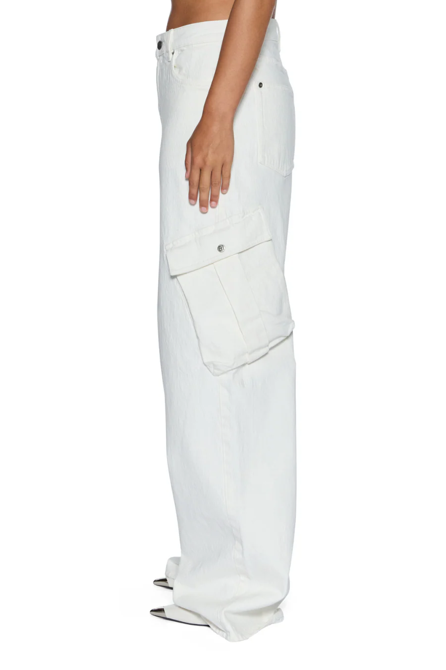 Baggy Jean Cargo Ecru - Image 2