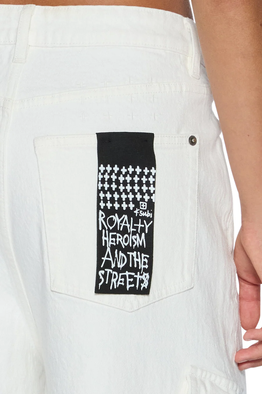 Baggy Jean Cargo Ecru - Image 4