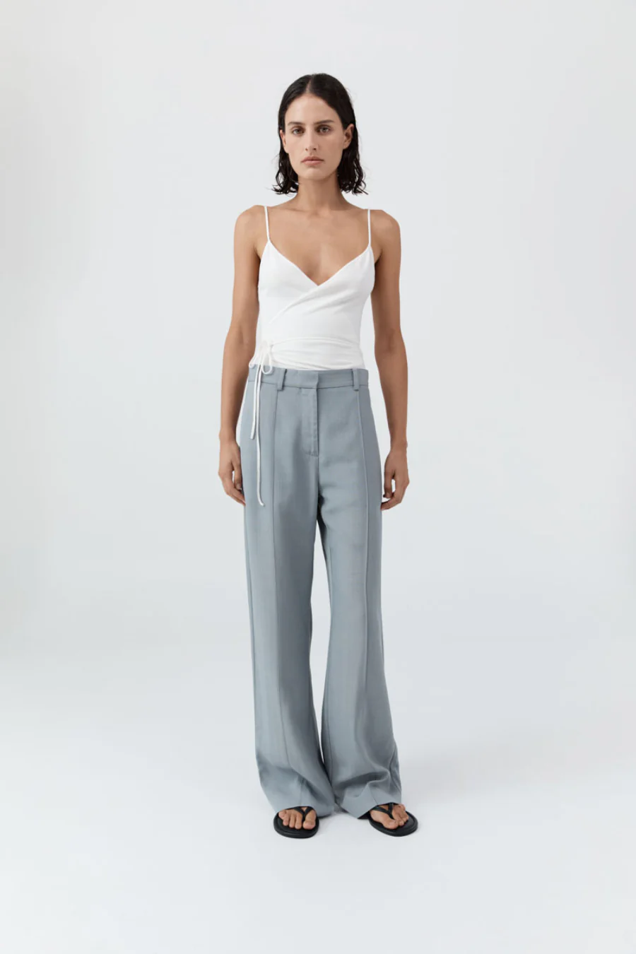 Ballerina Wrap Knit Top Off White - Image 3