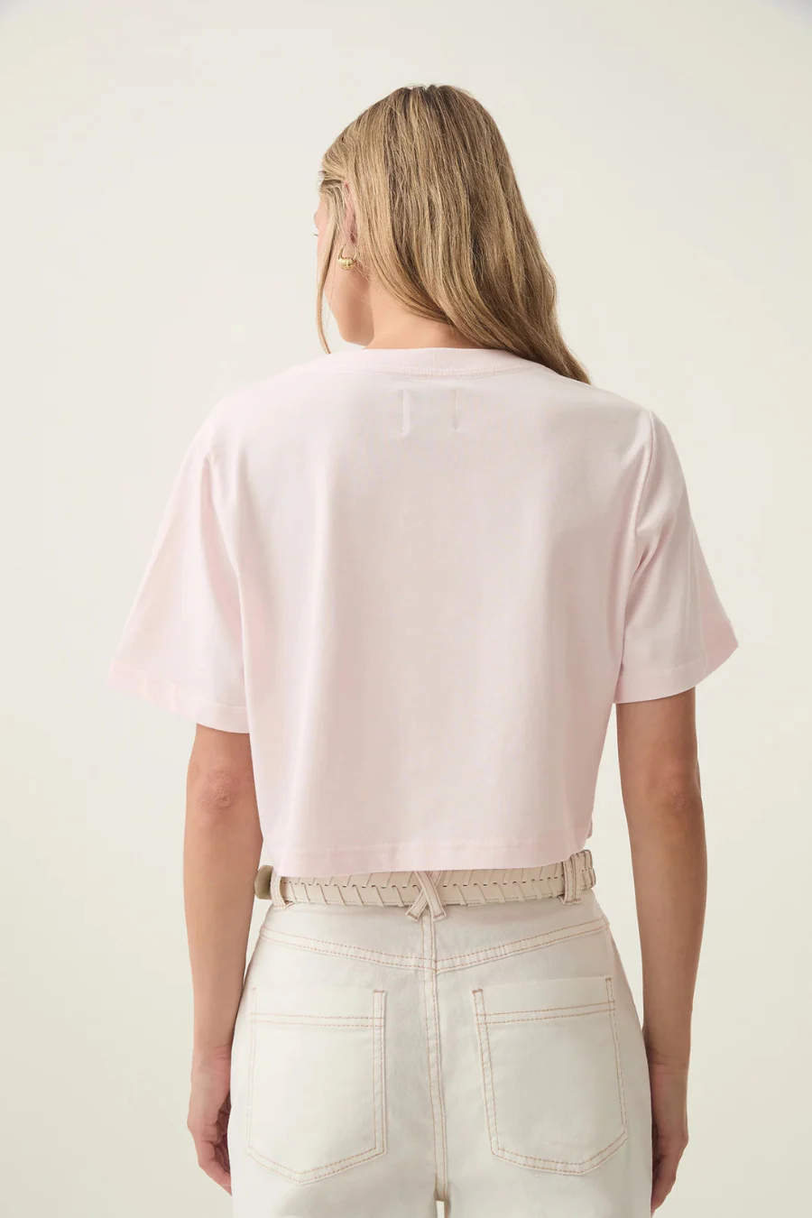 Beam Embroidered Logo Tee Pastel Pink - Image 2