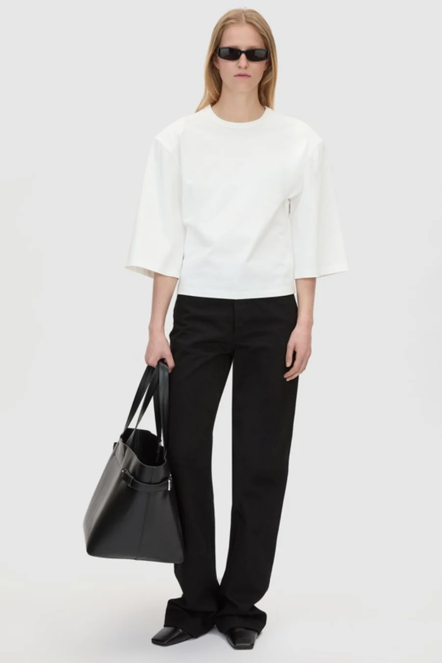 Beau Loose Sleeve Tee Soft White - Image 3