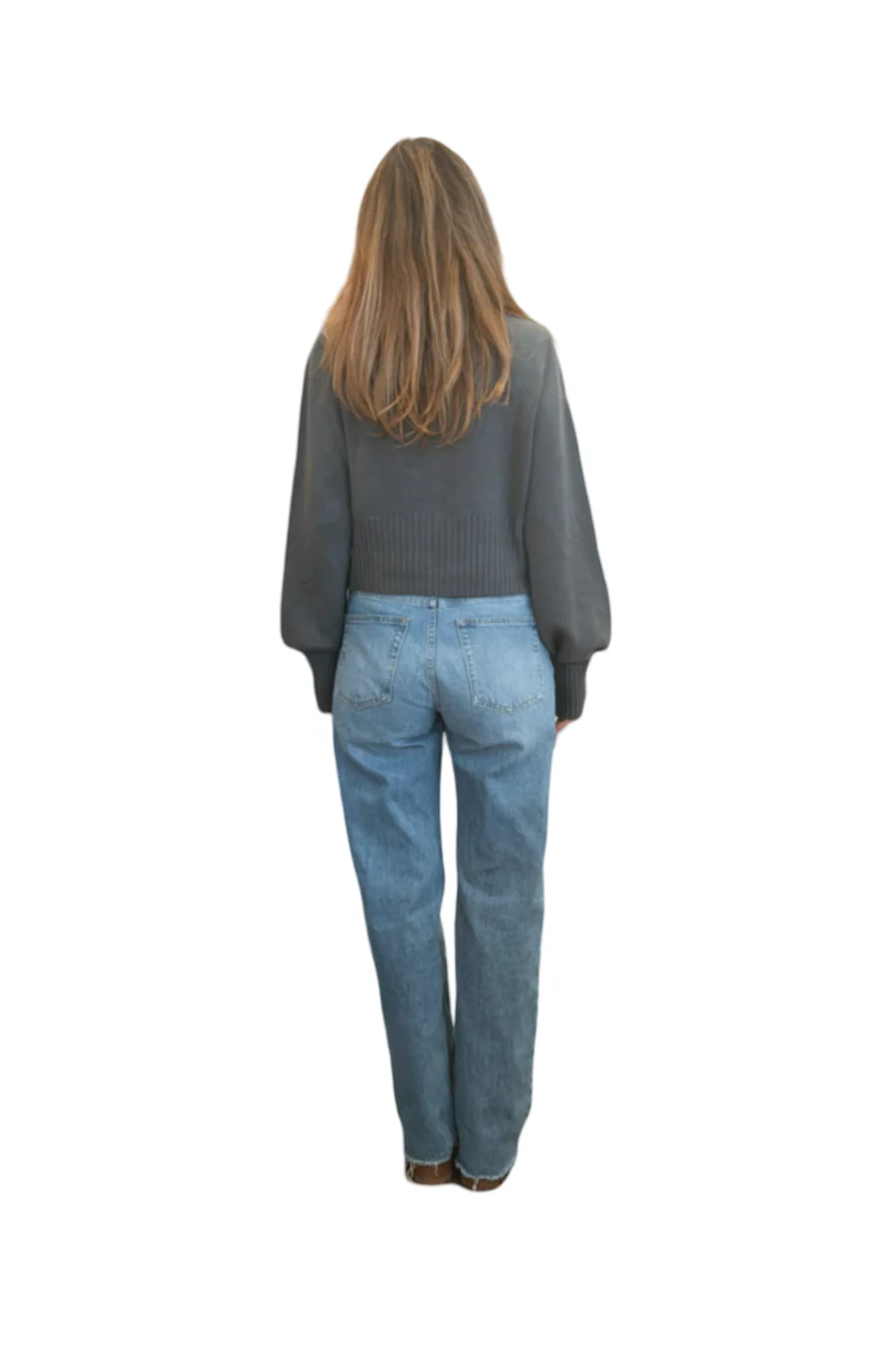 Bec Cashmere Knit Cardigan Castle Rock - Image 5