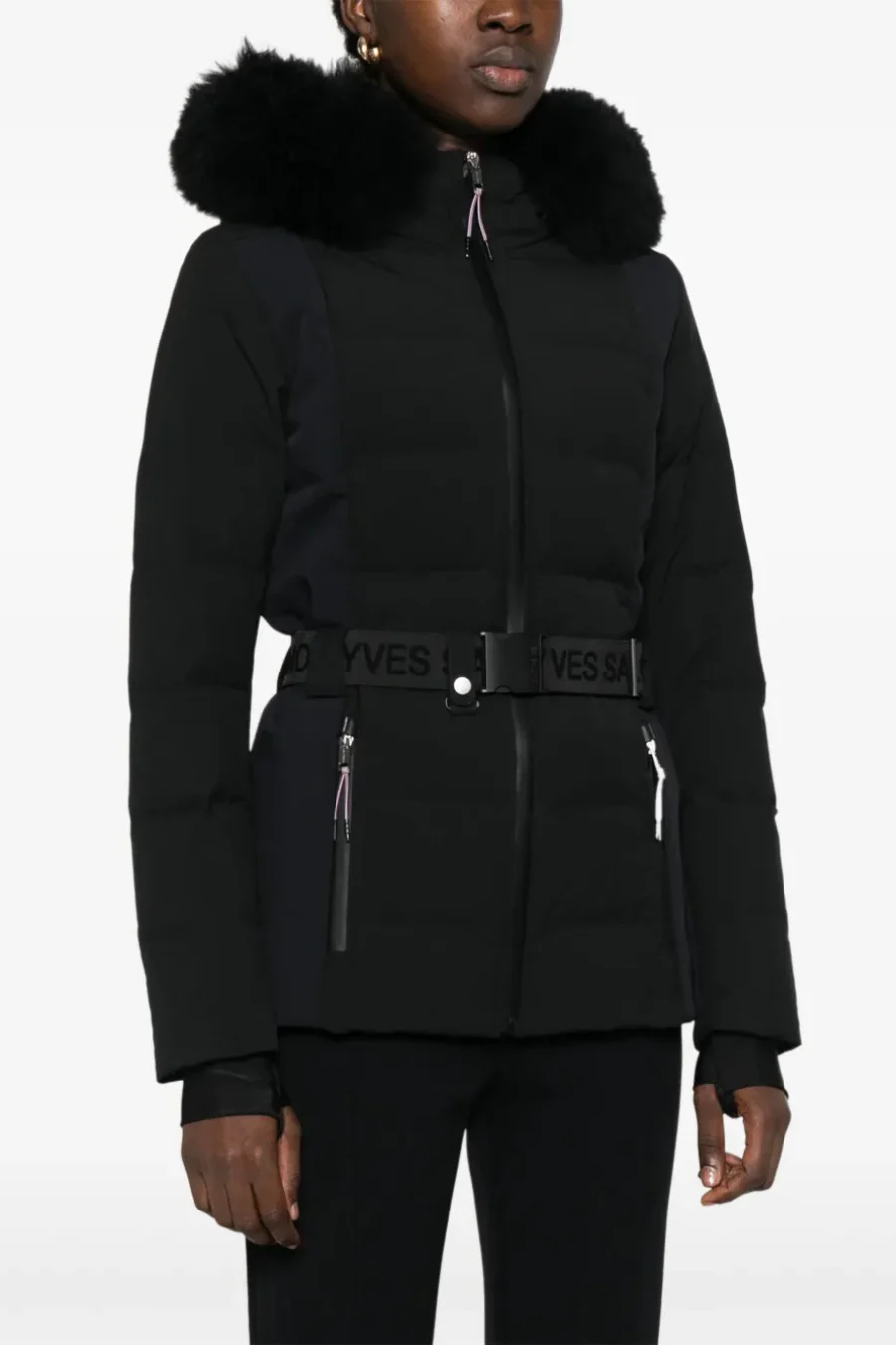 Belted Ski Jacket Noir - Image 2