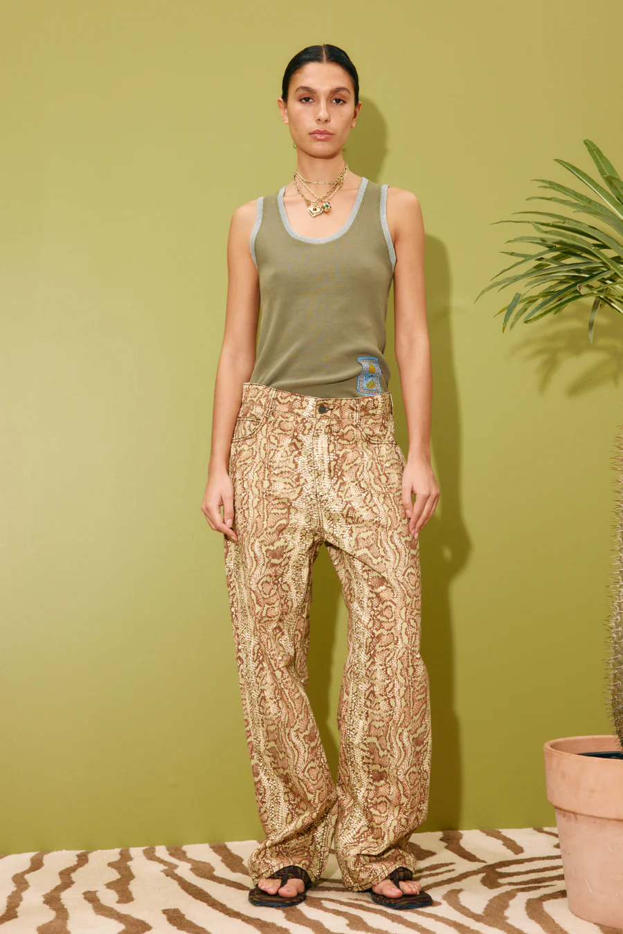 Boa Denim Mid Rise Jean Multi