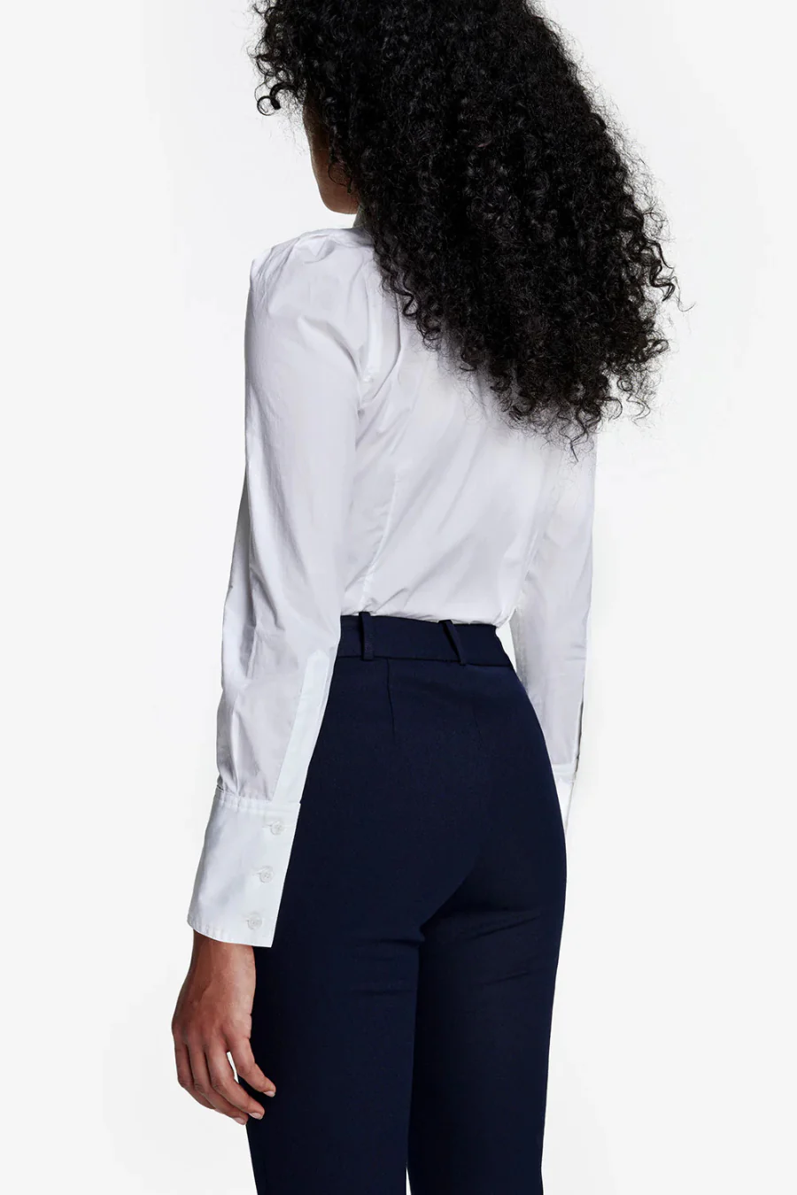 Box Pleat Shirt White - Image 2