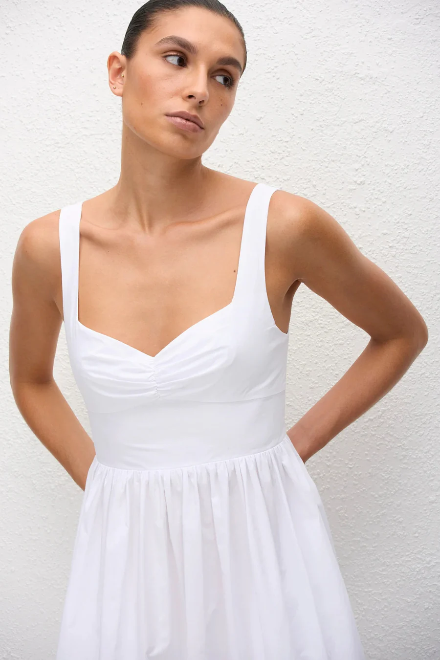 Bralette Midi Dress White - Image 3