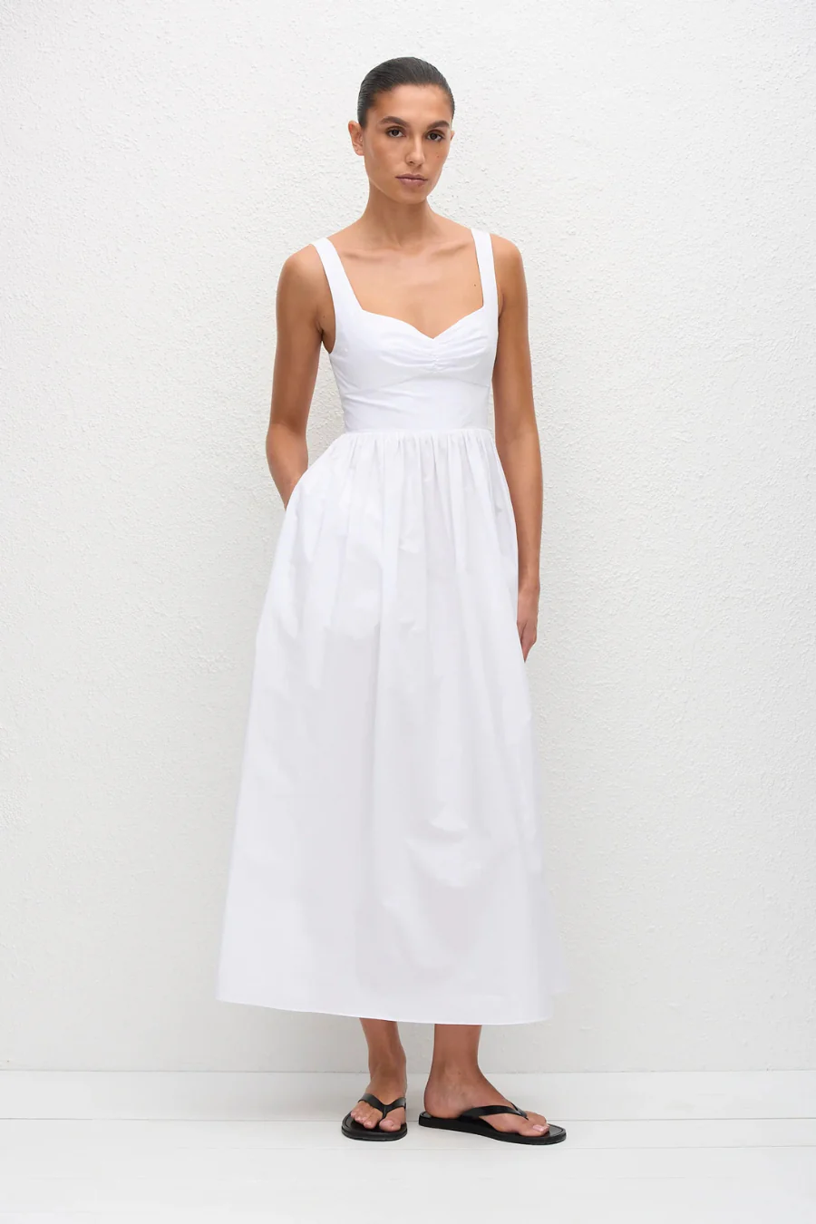 Bralette Midi Dress White - Image 5