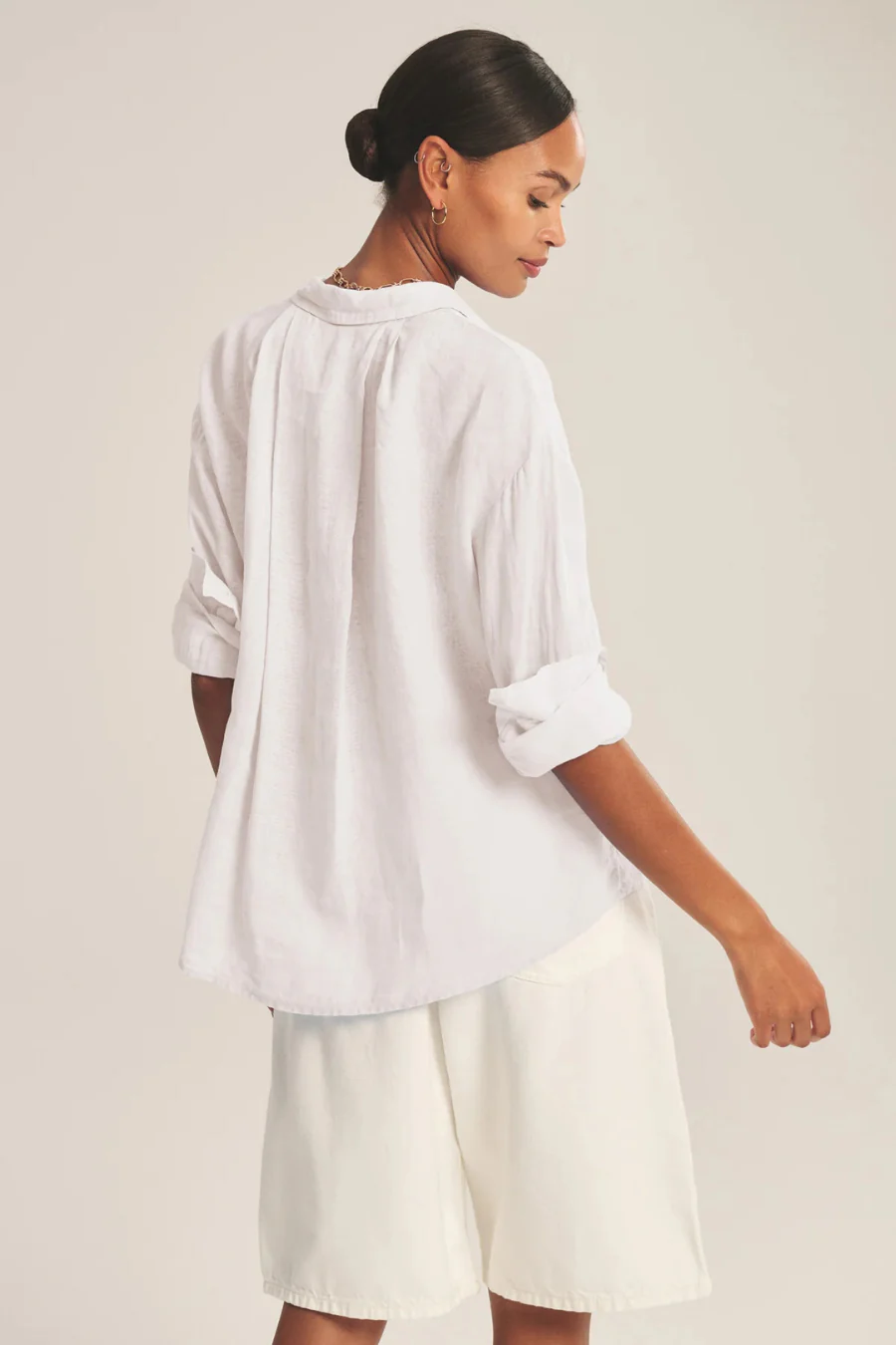 Brighton Linen Shirt White - Image 2