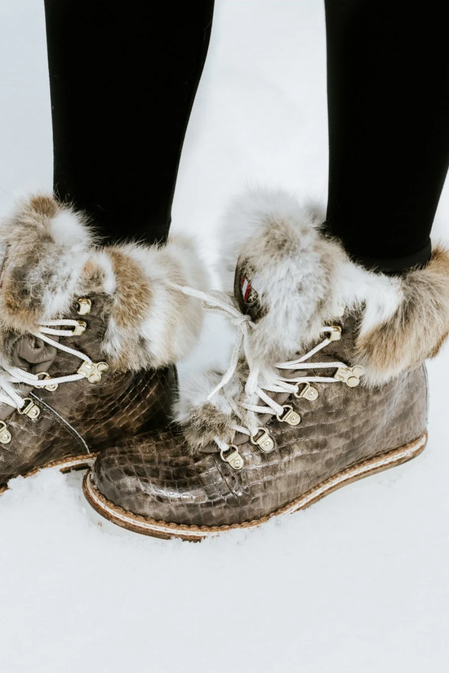 Brigit Croco Boot Taupe - Image 4