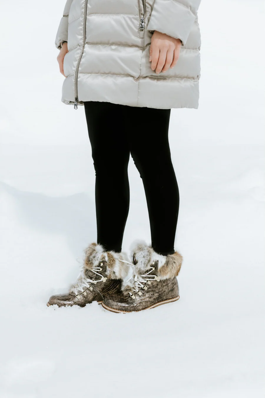 Brigit Croco Boot Taupe - Image 5