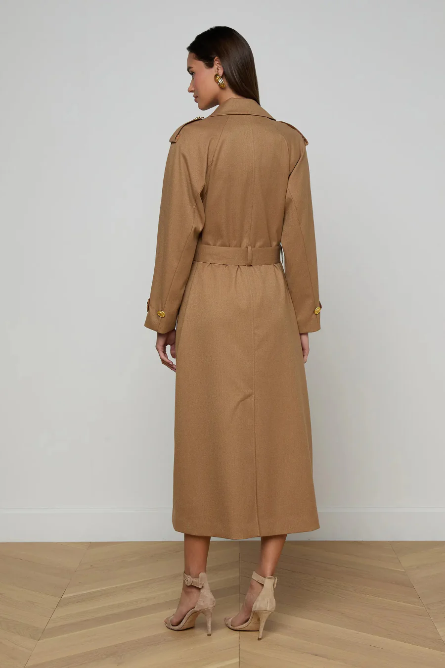 Brinley Oversized Trench Coat Dark Macchiato - Image 3