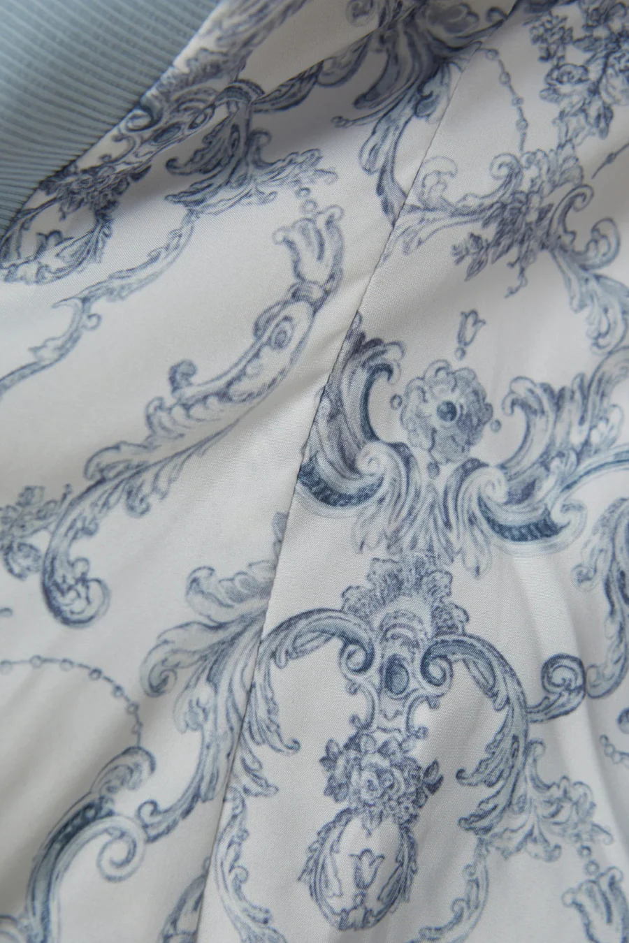 Brooke Open Front Blazer Blue Fog/ Scroll Toile - Image 4