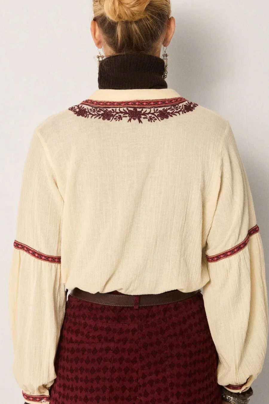 Bruna Blouse Vineyard Bordeaux - Image 3