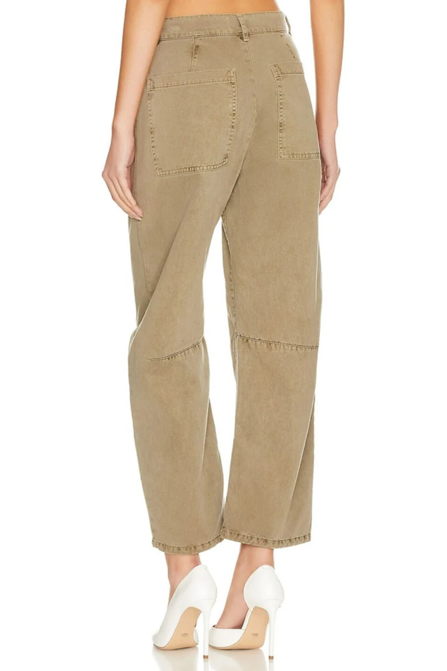 Brylie Sanded Twill Pant Gravel - Image 3