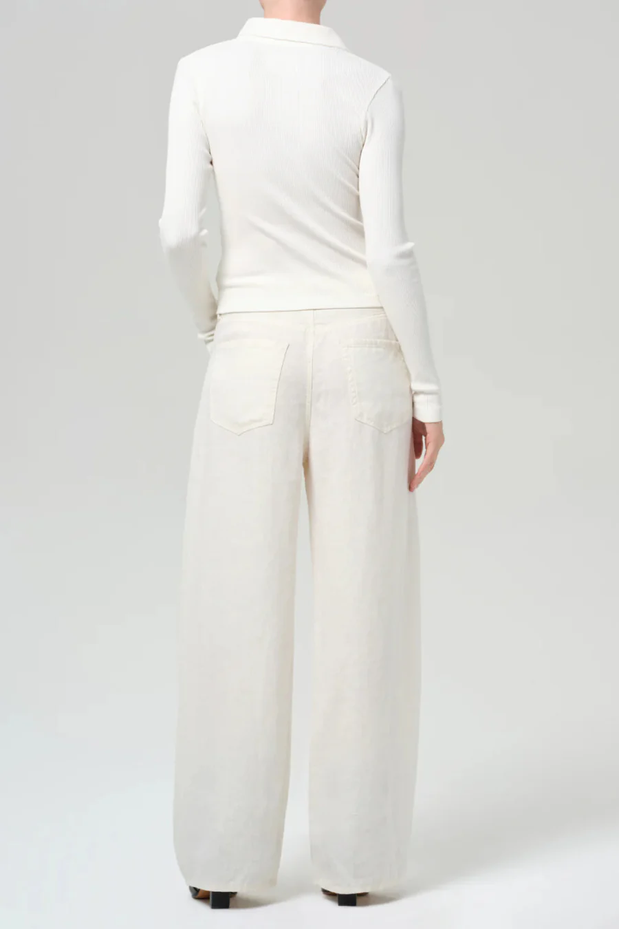 Brynn Drawstring Trouser Linen Vanilla - Image 2