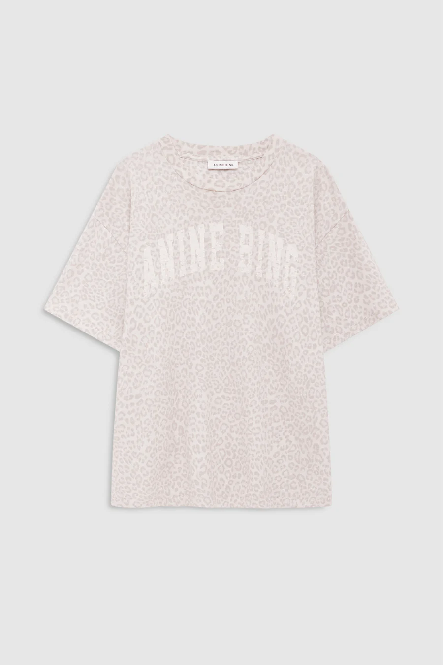 Cade Tee Anine Bing Washed White Leopard - Image 4