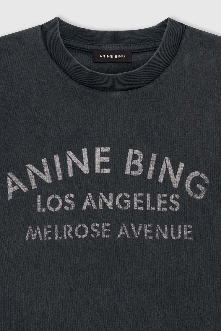 Cade Tee Melrose Stencil Washed Black - Image 3