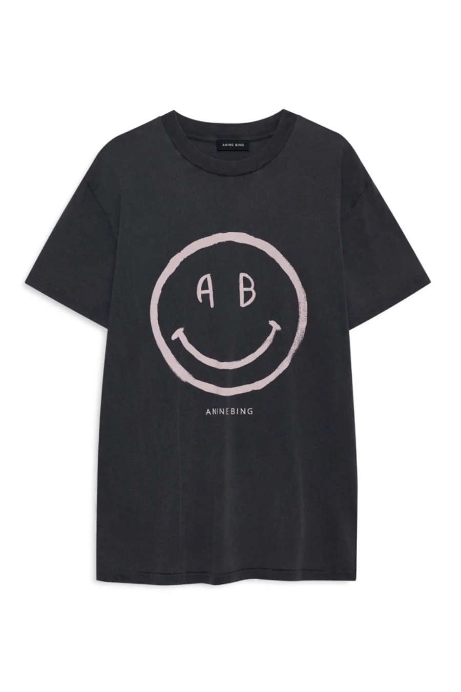 Cade Tee Smiley Washed Grey - Image 3