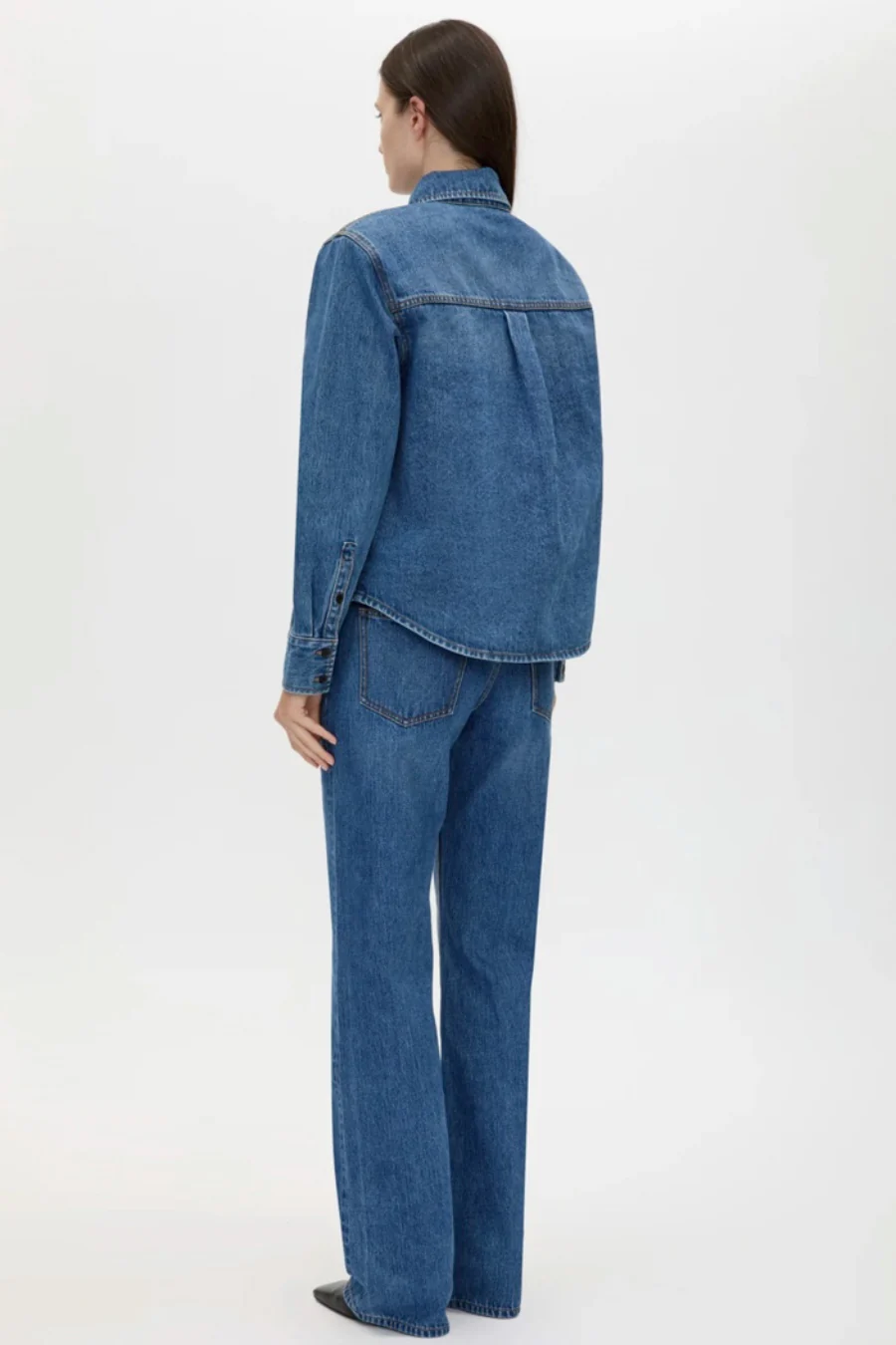 Caden Denim Shirt Dark Classic Blue - Image 2