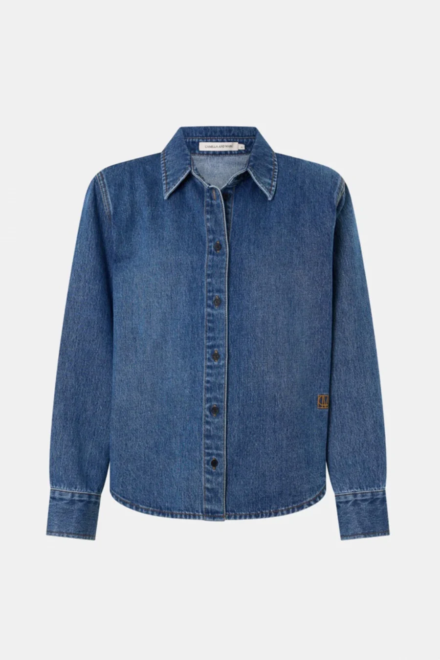 Caden Denim Shirt Dark Classic Blue - Image 4