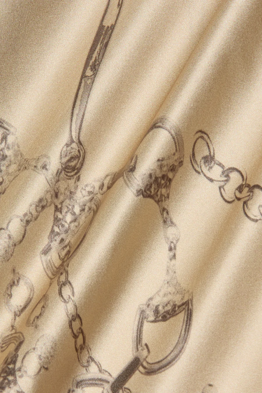 Calista Silk Camisole Macadamia Horsebit Chain - Image 5