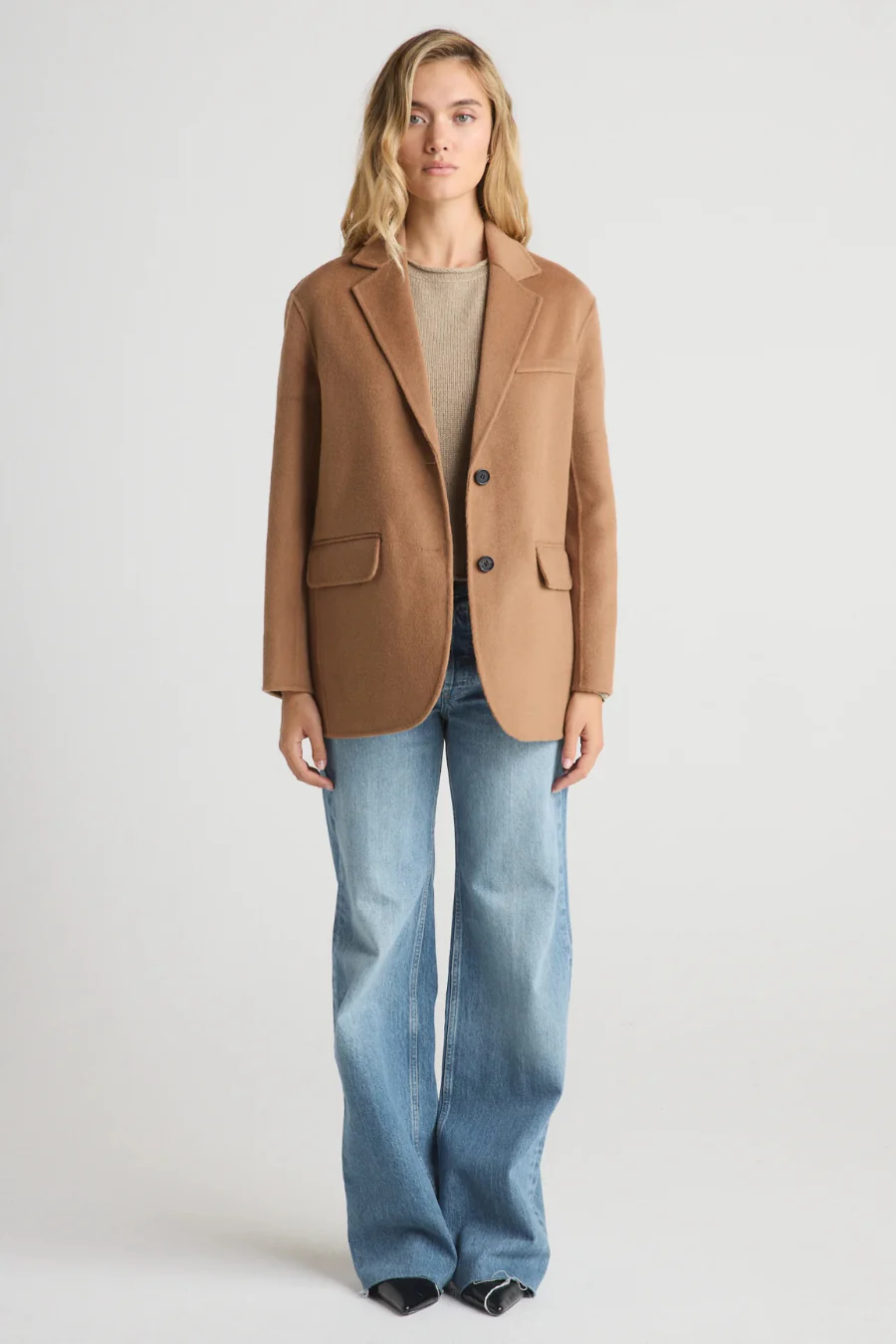 Camellia Wool Blazer Camel