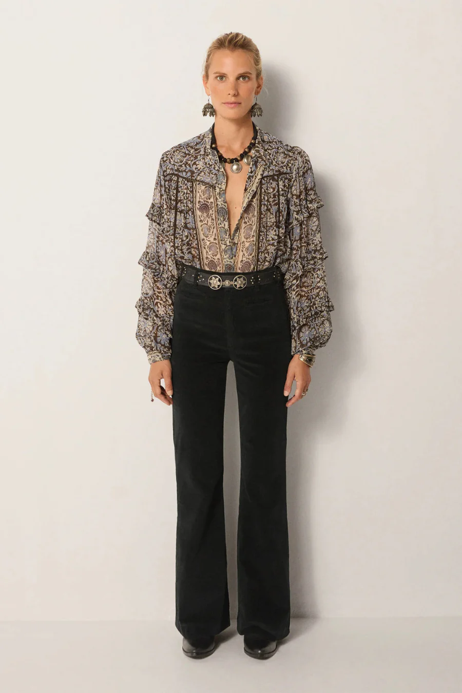 Camilla Blouse Blue Orchid