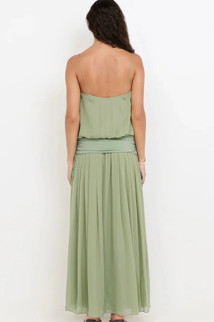 Camille Blouson Dress Pistachio - Image 2