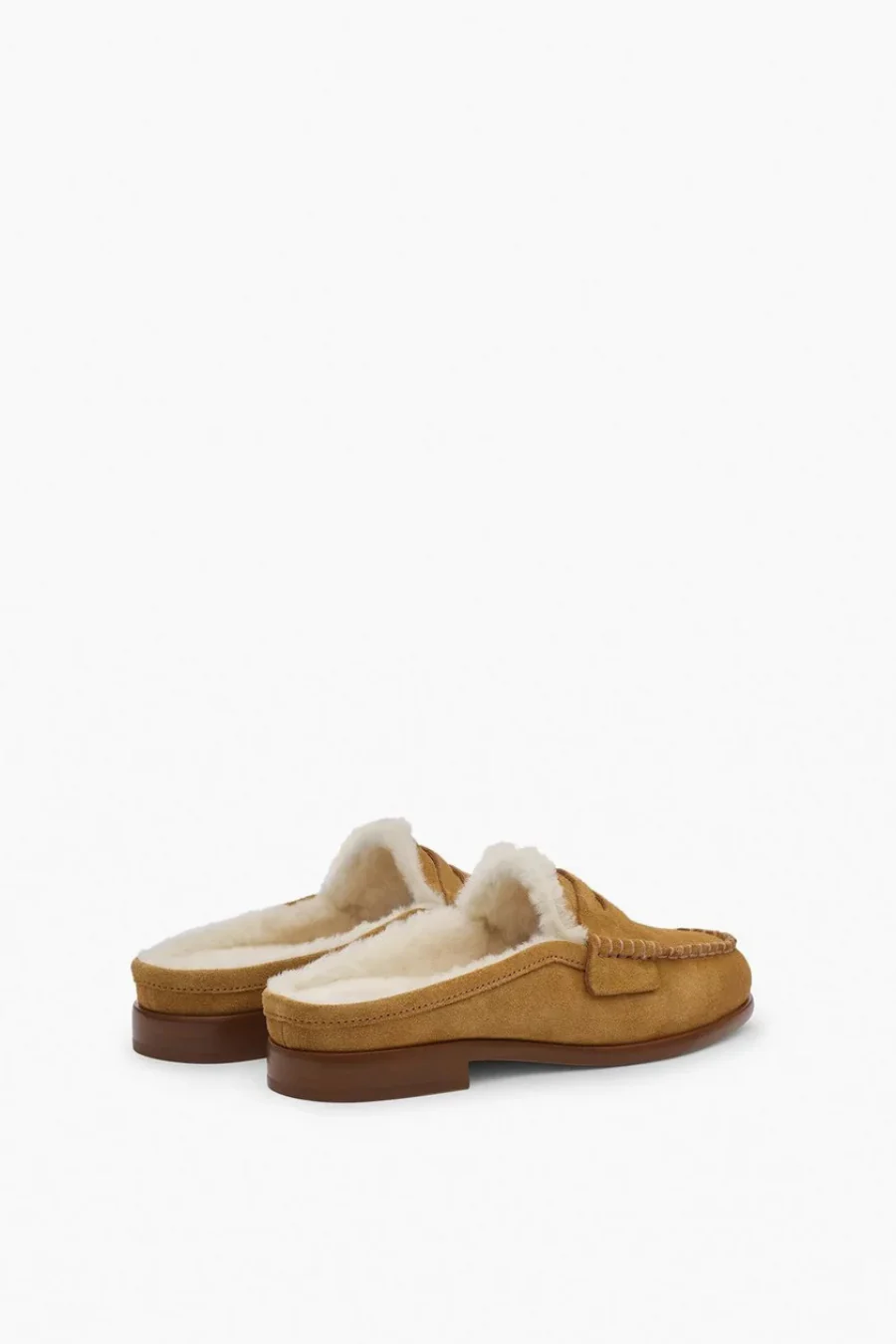 Carter Mule Caramel Suede Shearling - Image 4